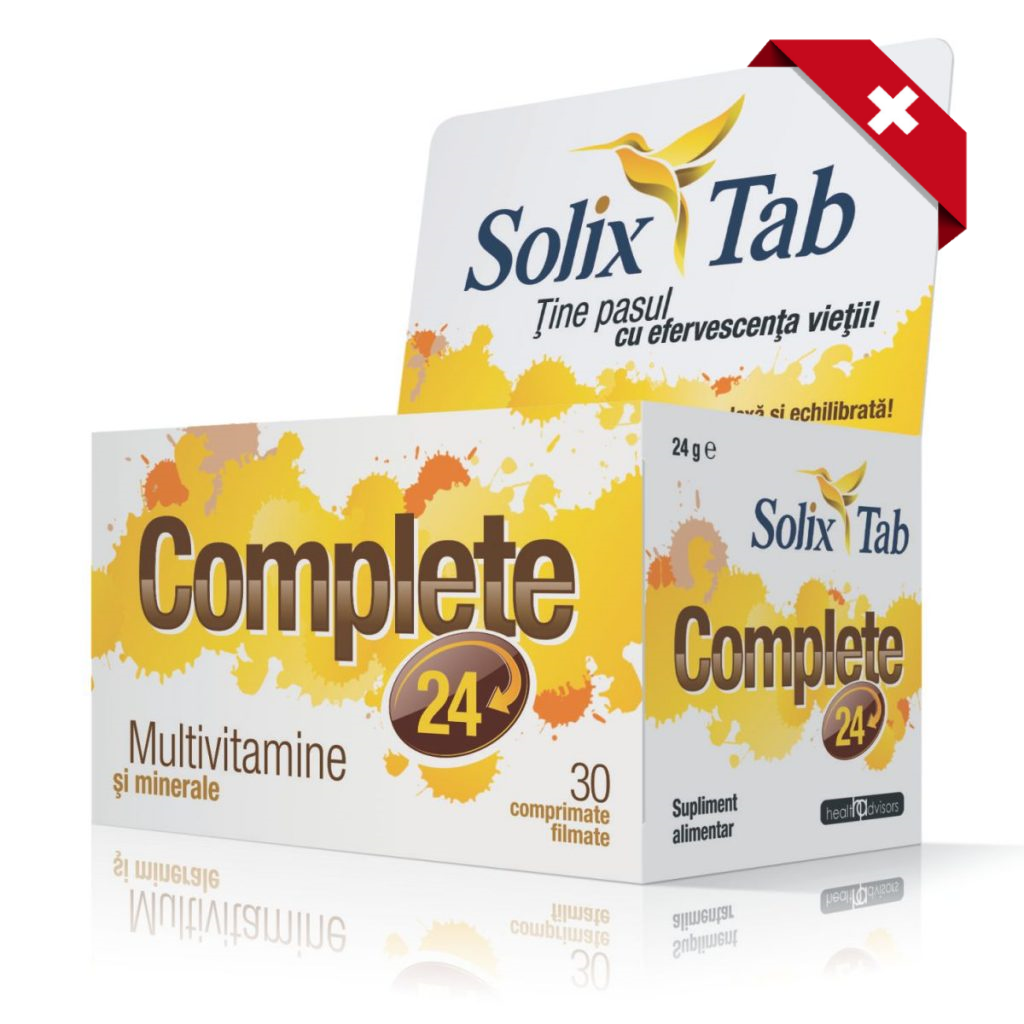 Multivitamine si Minerale Solix Tab Complete 24, 30 comprimate, Health Advisors