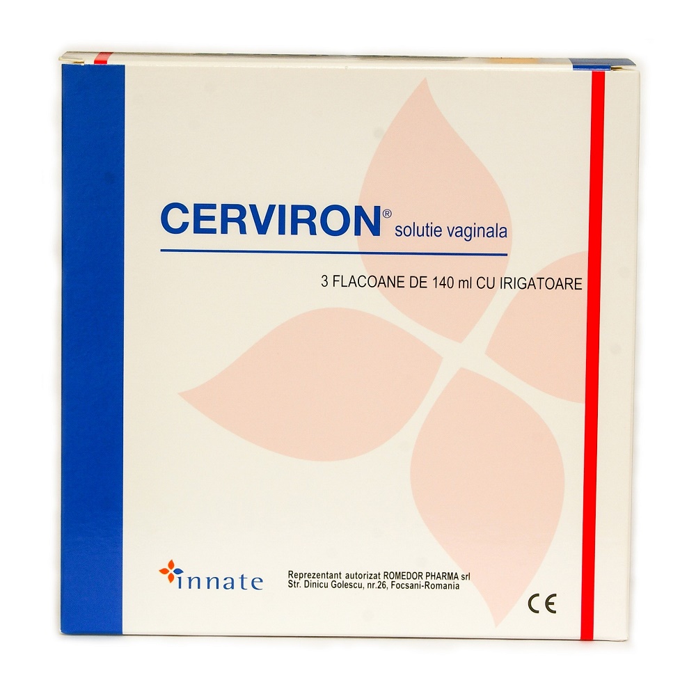 Solutie vaginala cu Lavanda- Cerviron, 3 x 140 ml, Dornafarm