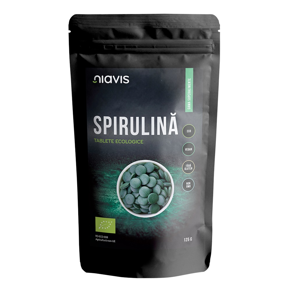 Spirulina tablete ecologice, 125 g, Niavis