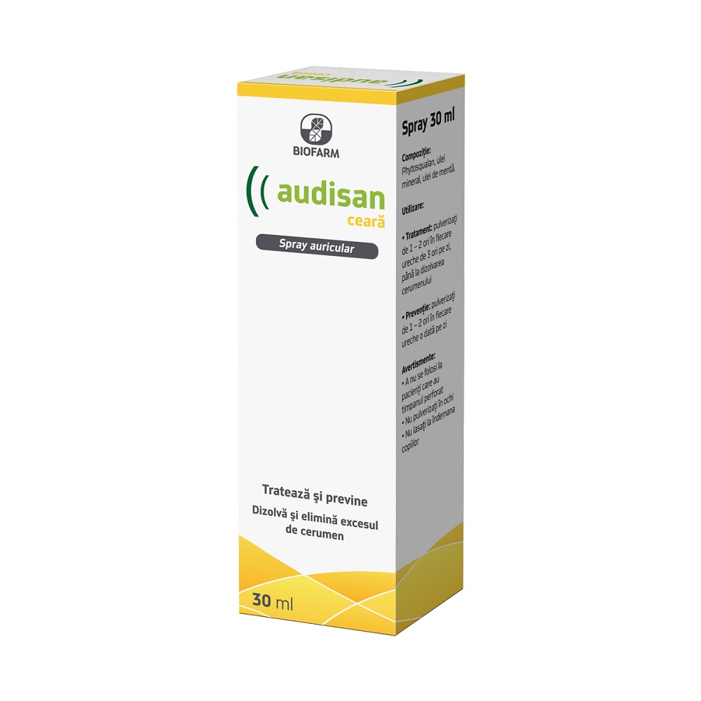 Spray auricular Audisan Ceara, 30 ml, Biofarm