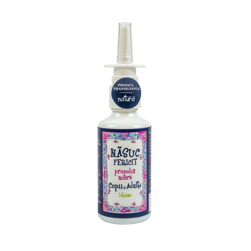 Spray de nas pentru copii, Nasuc Fericit, 20 ml, Prisaca Transilvania
