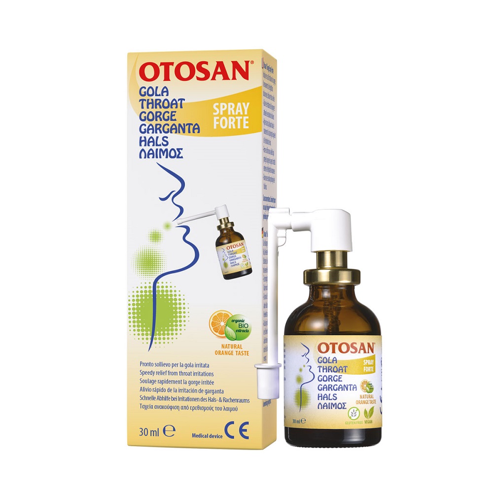 Mammoth pludselig møl Spray pentru gat Forte, 30 ml, Otosan : Farmacia Tei online