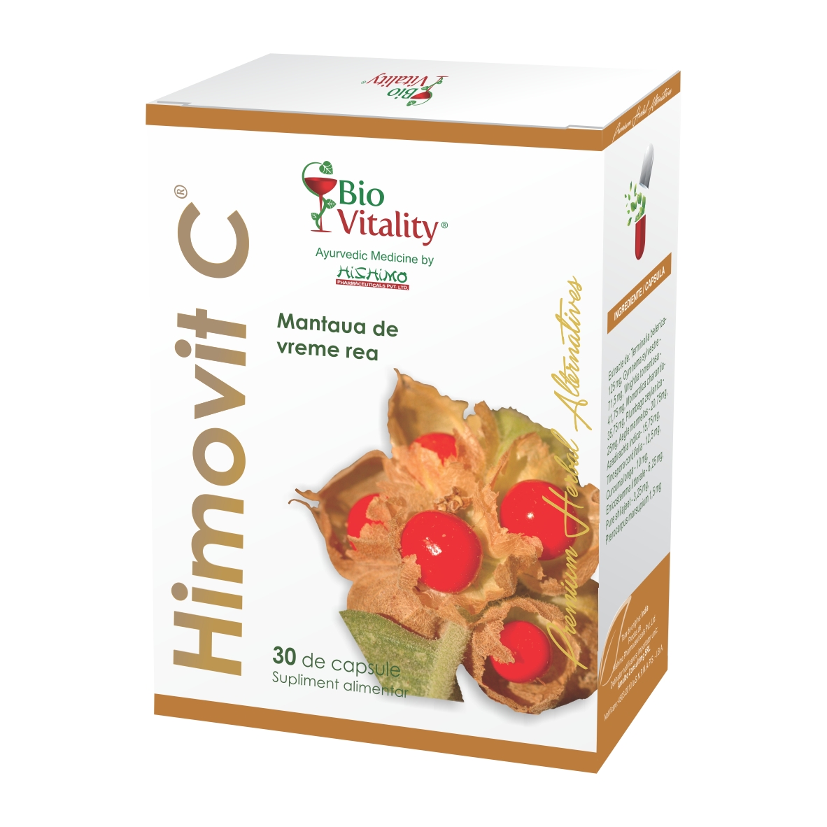 Himovit C, stimulator imunitar adaptogen, 30 capsule, Bio Vitality