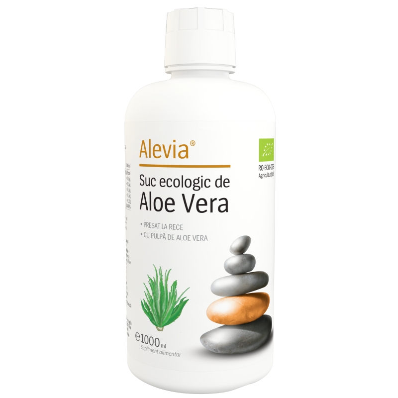 Suc ecologic de Aloe Vera, 1000 ml, Alevia