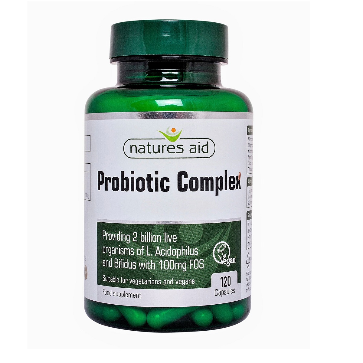 Probiotic Complex (cu Bifidus & FOS), 120 capsule, Natures Aid