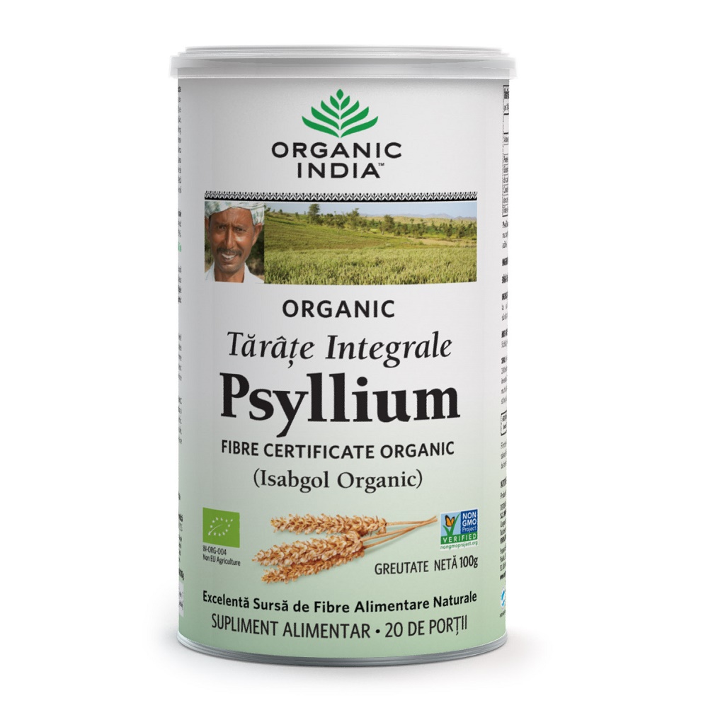 Tarate Bio de Psyllium Integrale, 100 g, Organic India