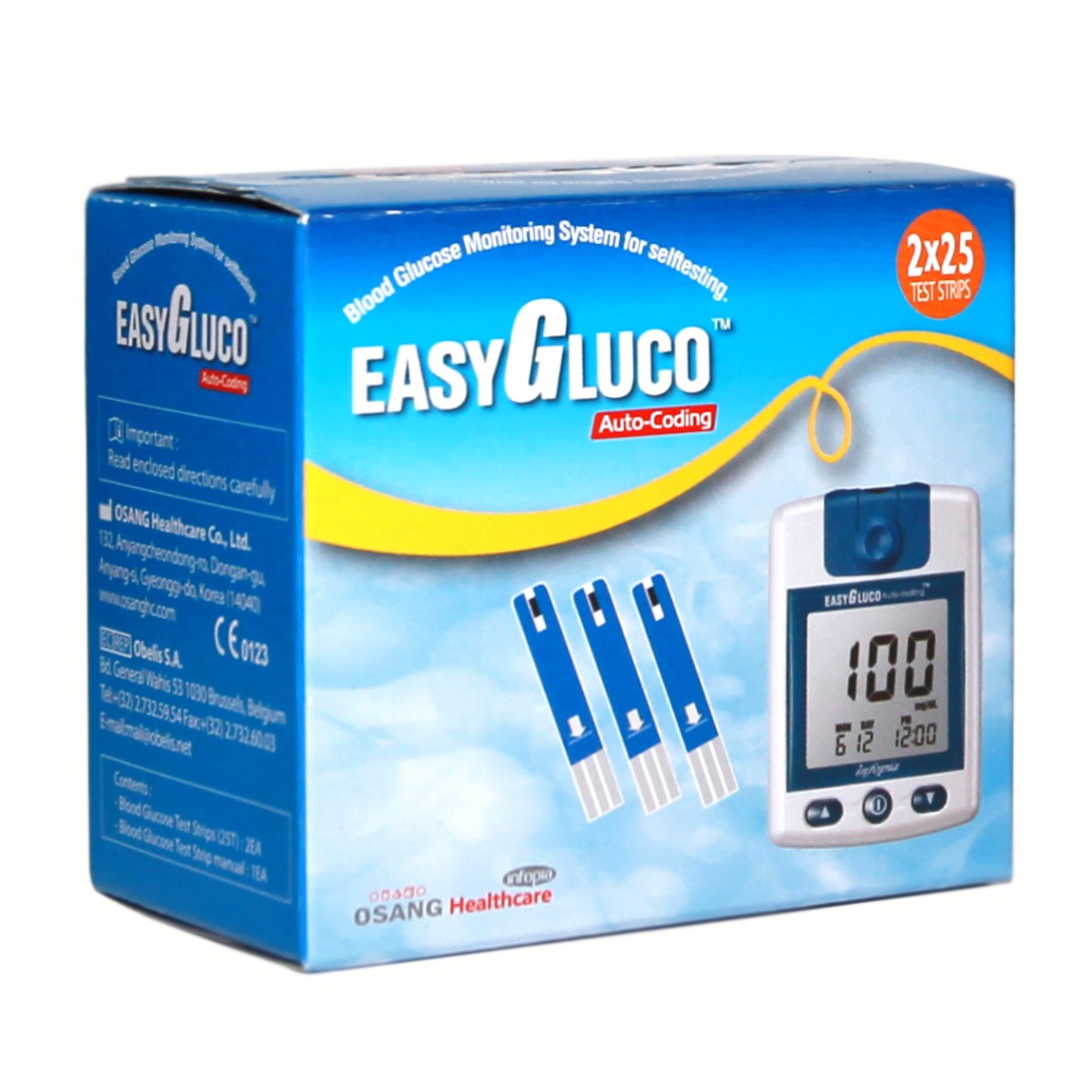 Teste Easy Gluco, 1 bucata x 50 teste, Oasang Healthcare