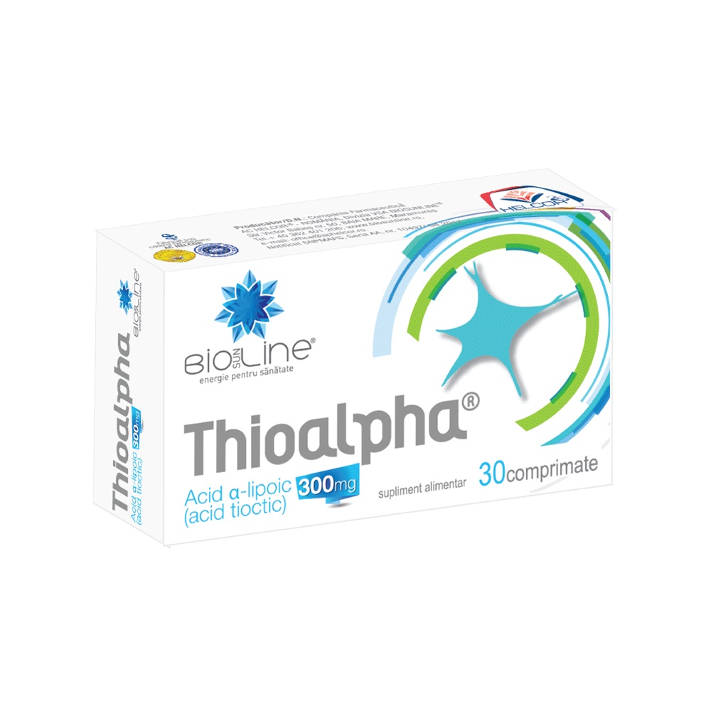Thioalpha 300 mg, 30 comprimate, Helcor