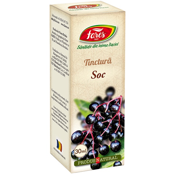 Tinctura Fructe de Soc - 30 ml Fares, Pret: 