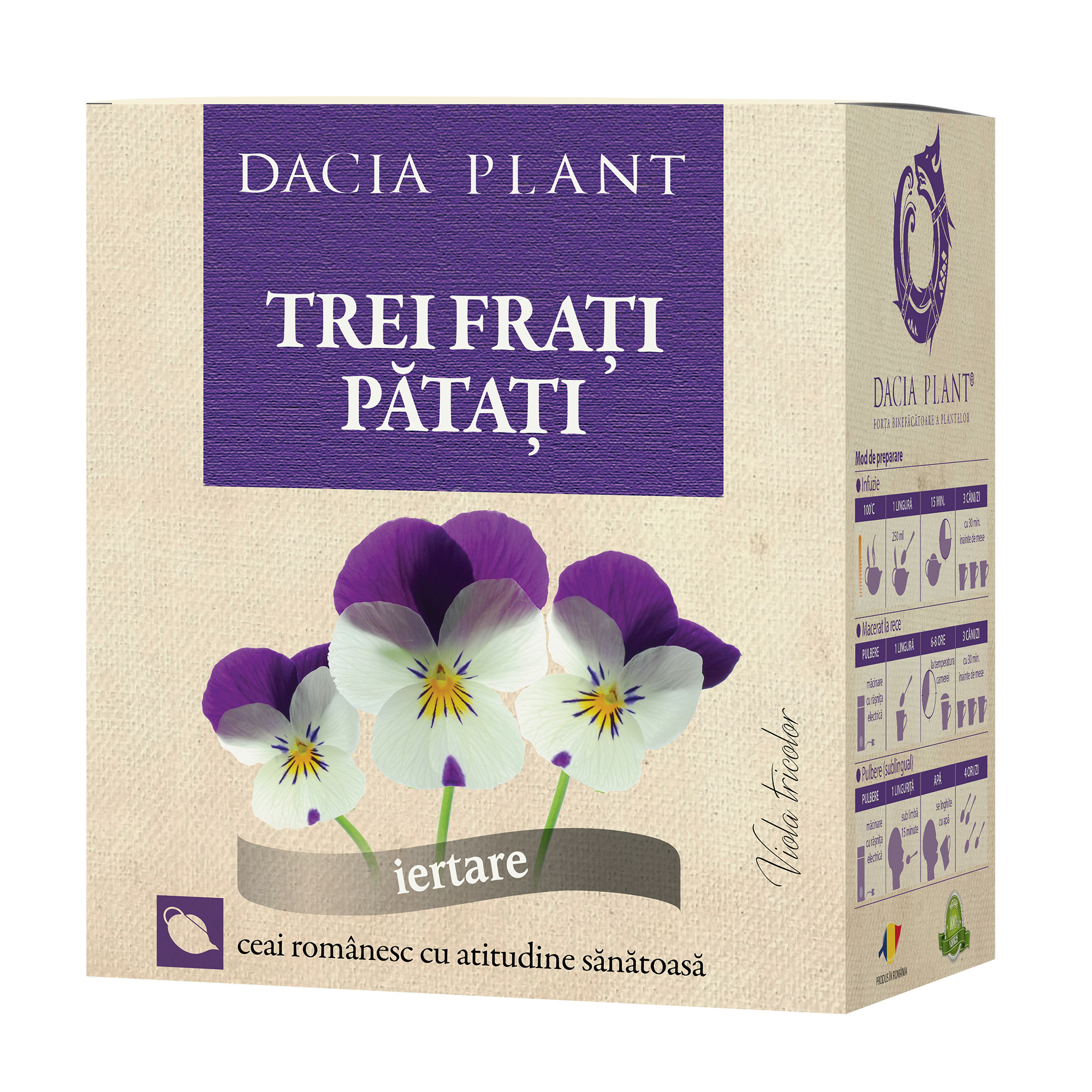Ceai de Trei Frati Patati, 50g, Dacia Plant