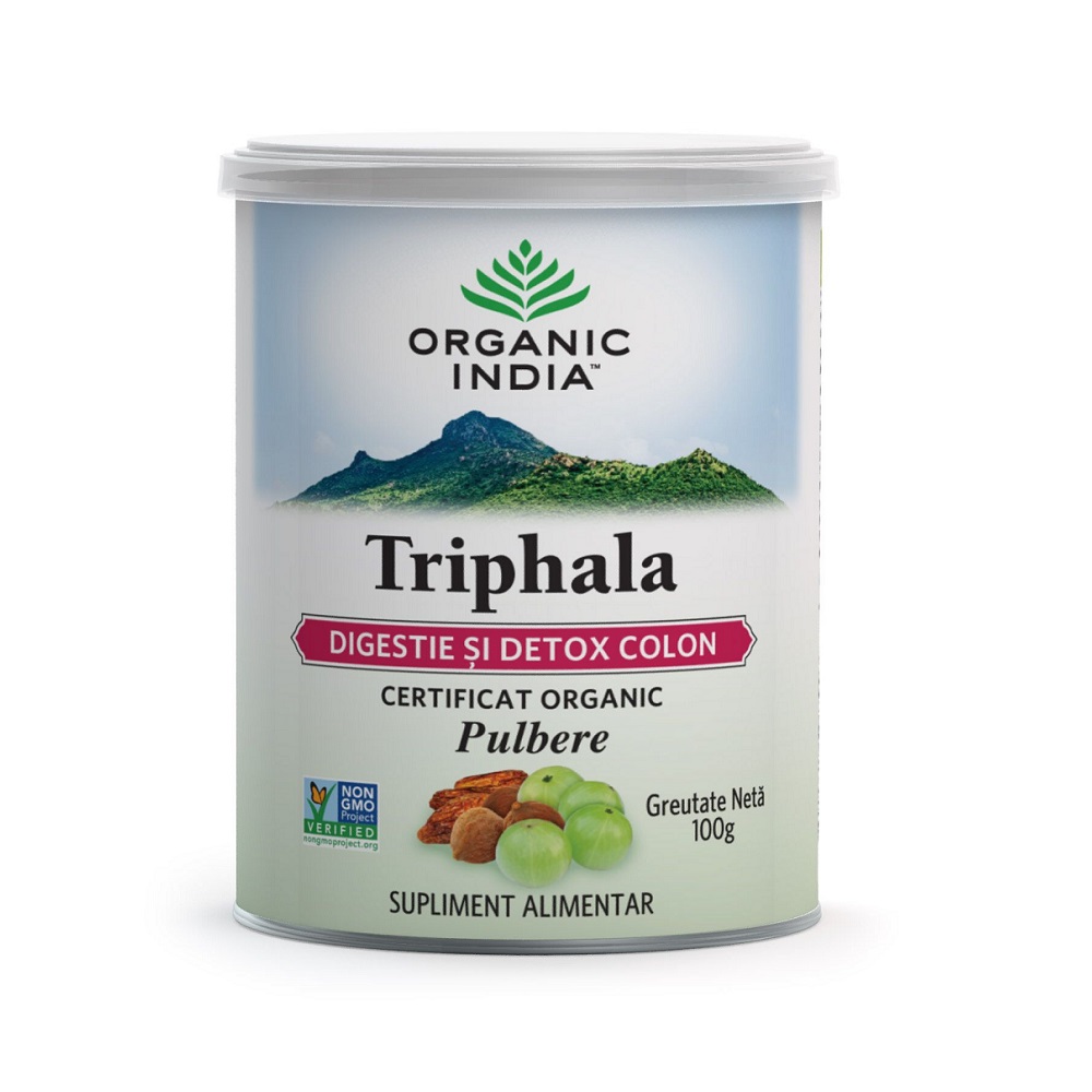 Triphala Digestie Detox Colon, 100 g, Organic India