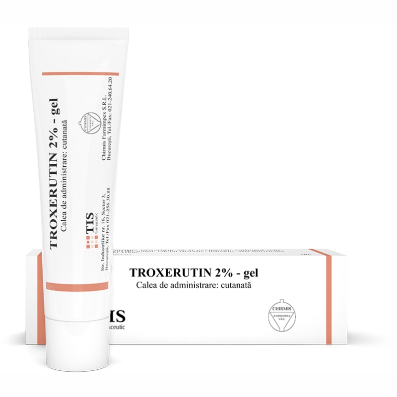 Troxerutin 2% gel, 50 g, Tis Farmaceutic - webtask.ro