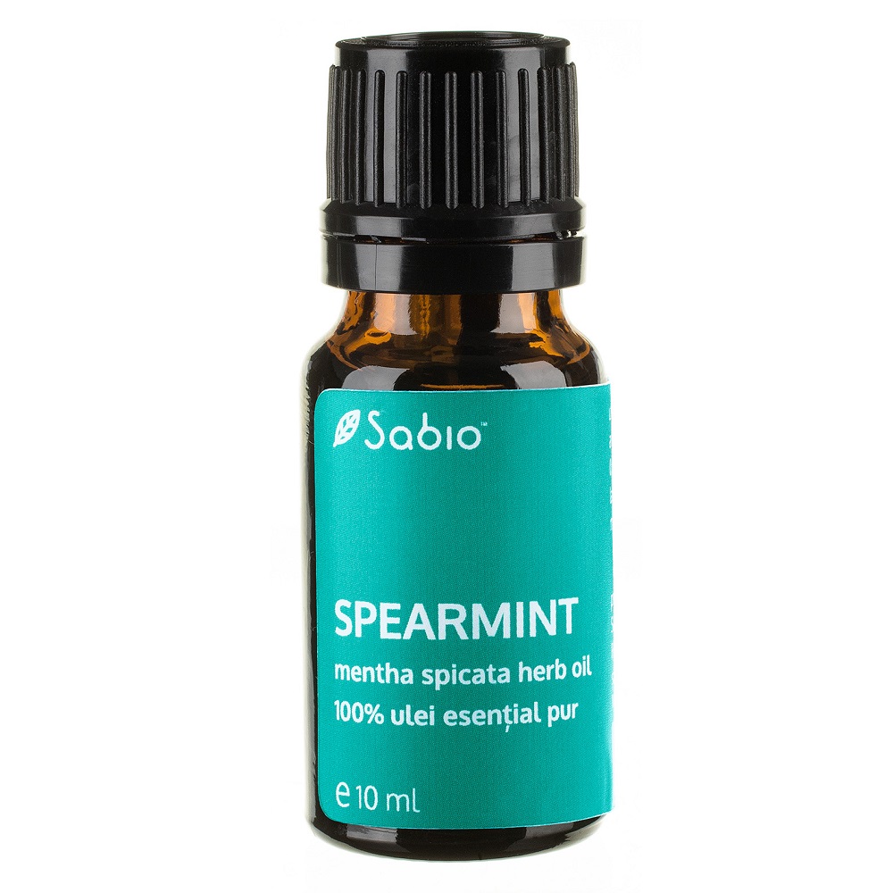 Ulei 100% pur esential Spearmint, 10 ml, Sabio