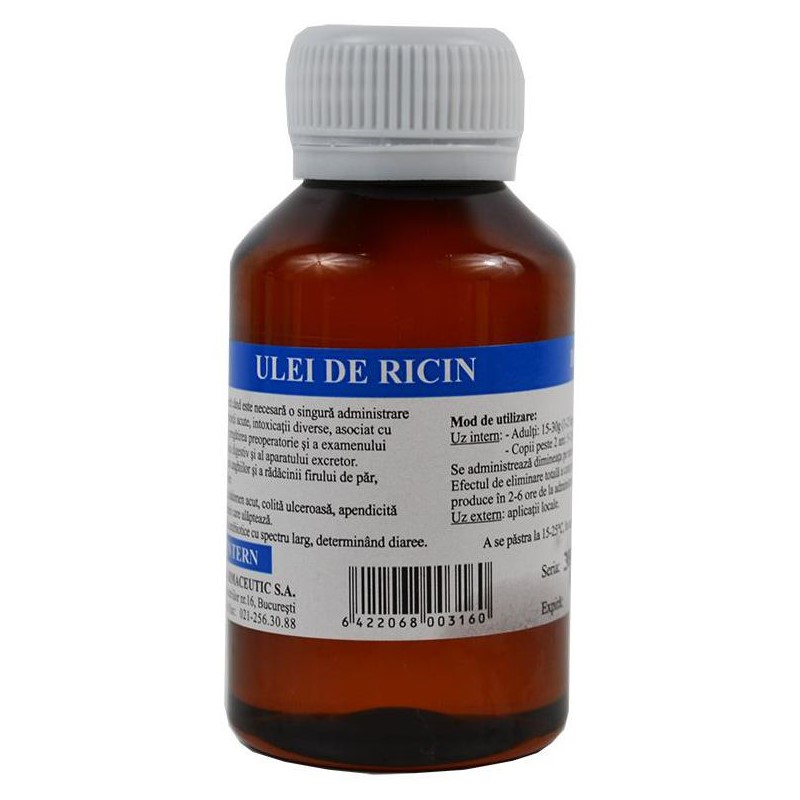Ulei de Ricin, 100 ml, Herbavit