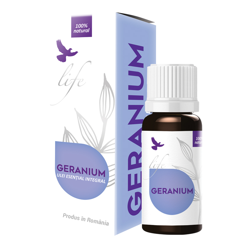 Ulei esential de Geranium, 5 ml, Bionovativ