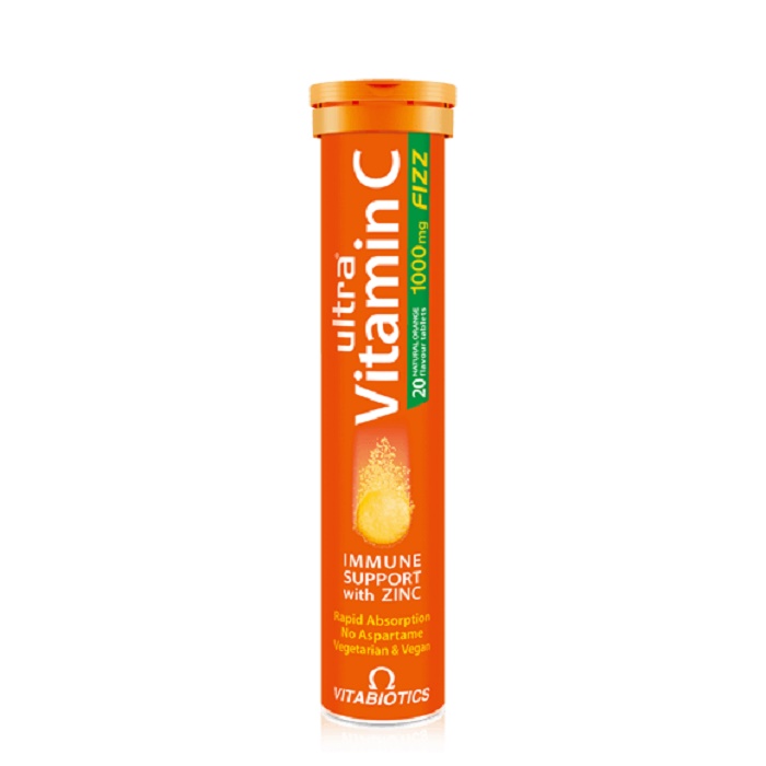 Ultra Vitamina C Fizz 1000mg, 20 tablete efervescente, Vitabiotics 