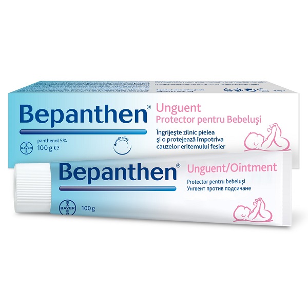 Latin Discourage Brawl Unguent pentru iritatiile de scutec Bepanthen, 100 g, Bayer : Farmacia Tei  online