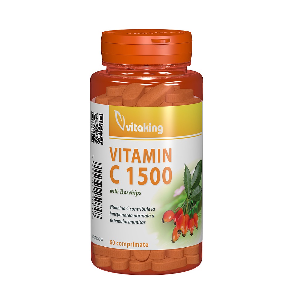 Vitamina C 1500 mg, 60 tablete, Vitaking