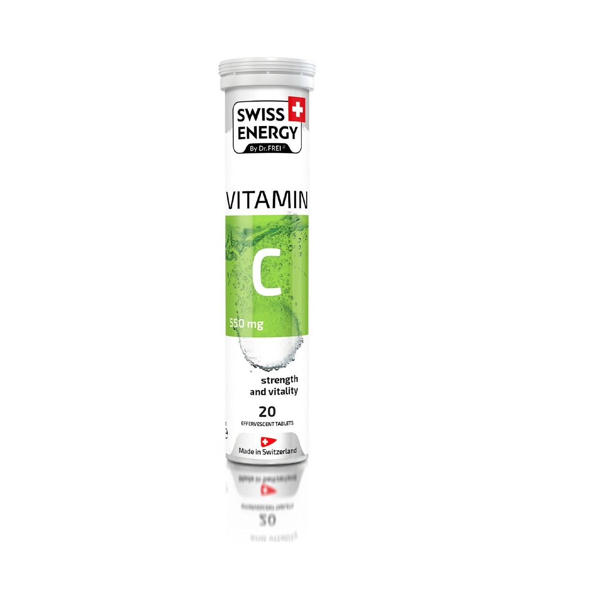 Vitamin C, 550 mg, 20 tablete efervescente, Swiss Energy