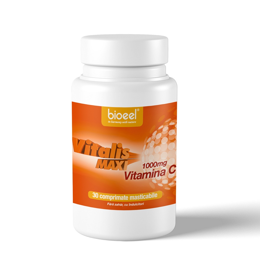 Vitamina C 1000 mg Vitalis Max, 30 comprimate, Bioeel