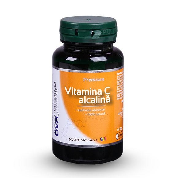 Vitamina C alcalina, 60 capsule, DVR Pharm