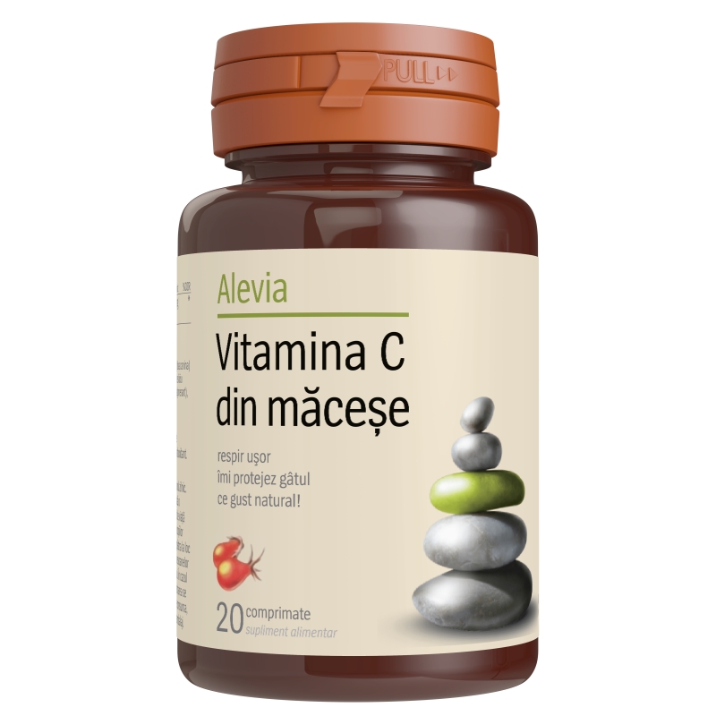 Vitamina C din maceÈ™e, 20 comprimate, Alevia