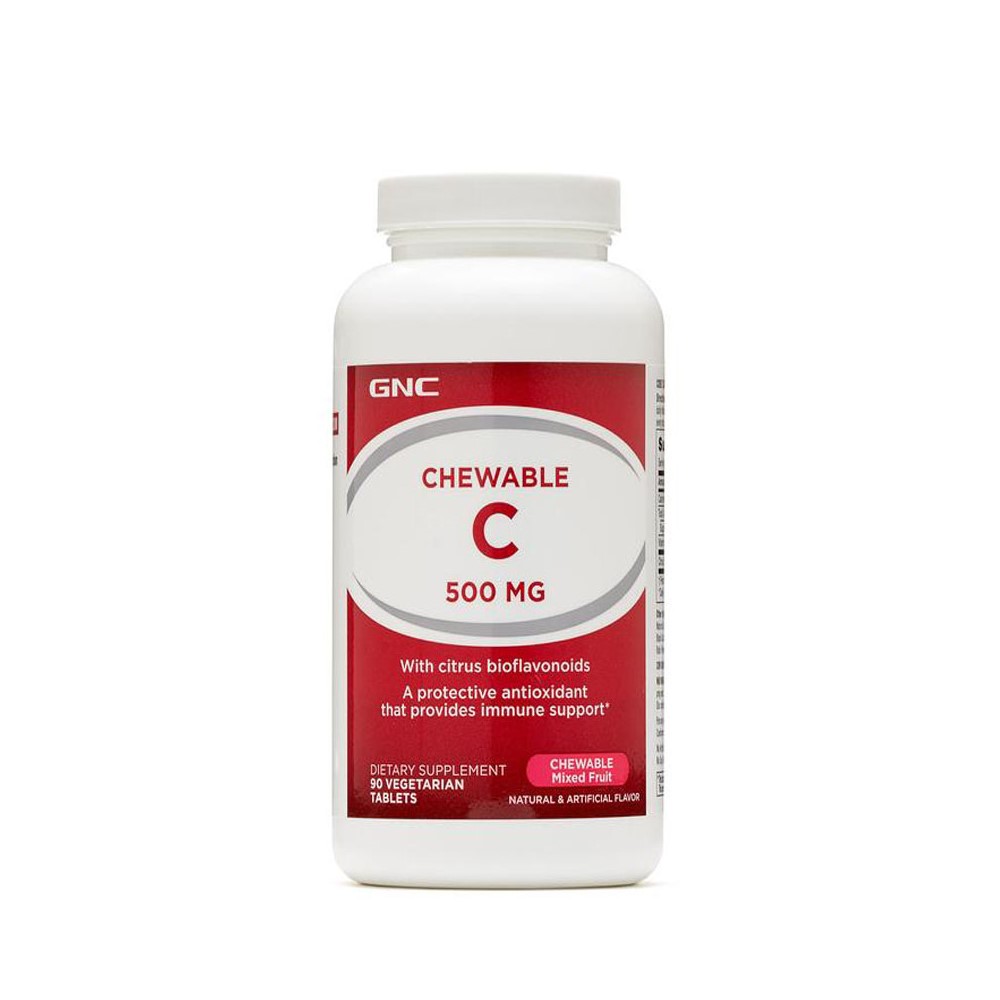 Vitamina C masticabila 500 mg (133412), 90 tablete, GNC