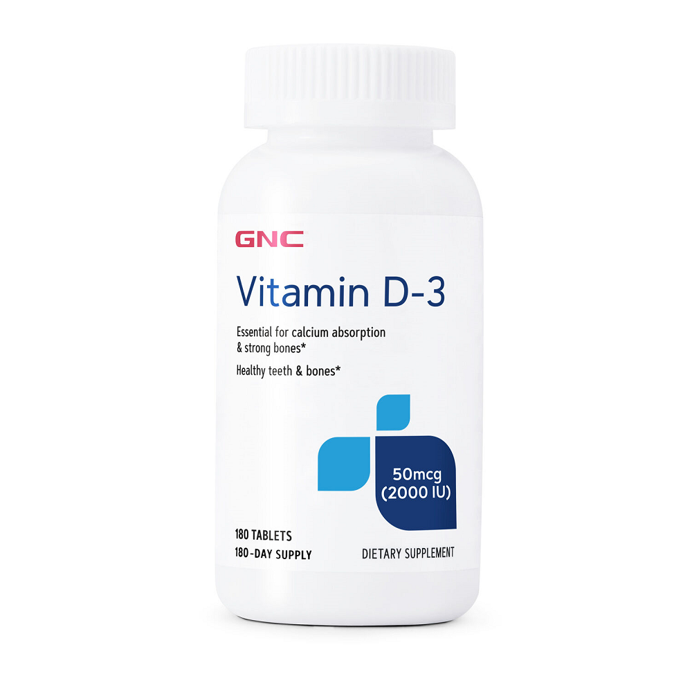 Vitamina D-3 2000 IU (144822), 180 tablete, GNC
