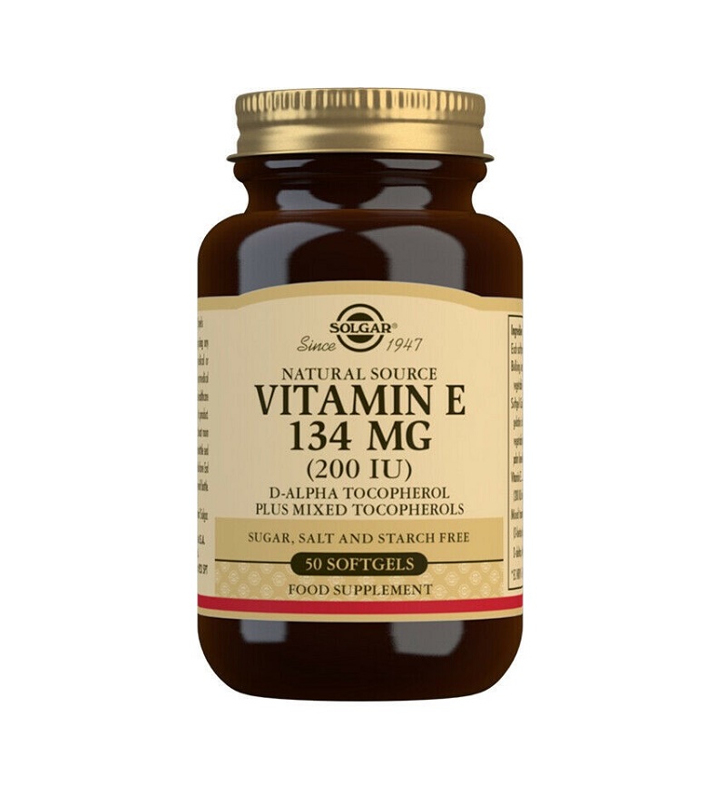 Vitamina E naturala 134 mg, 50 capsule, Solgar