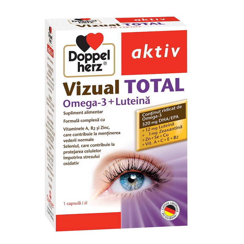 Pastile de vedere pentru ochi, Vizimax (Luteina Forte), mg, 60 capsule - Luteina