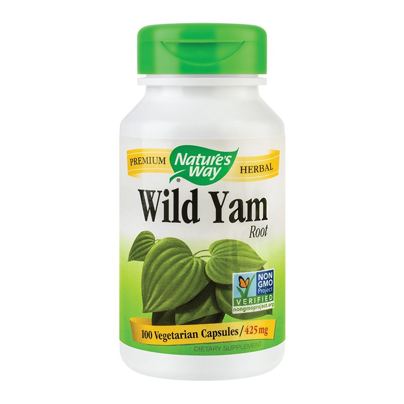 Wild Yam Root Natures Way, 100 capsule, Secom