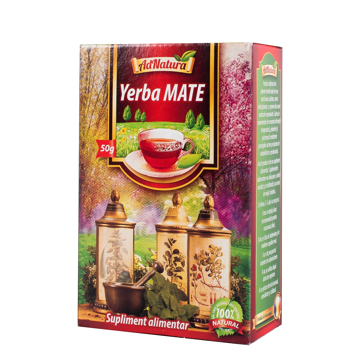 Ceai Yerba Mate, 50 g, AdNatura